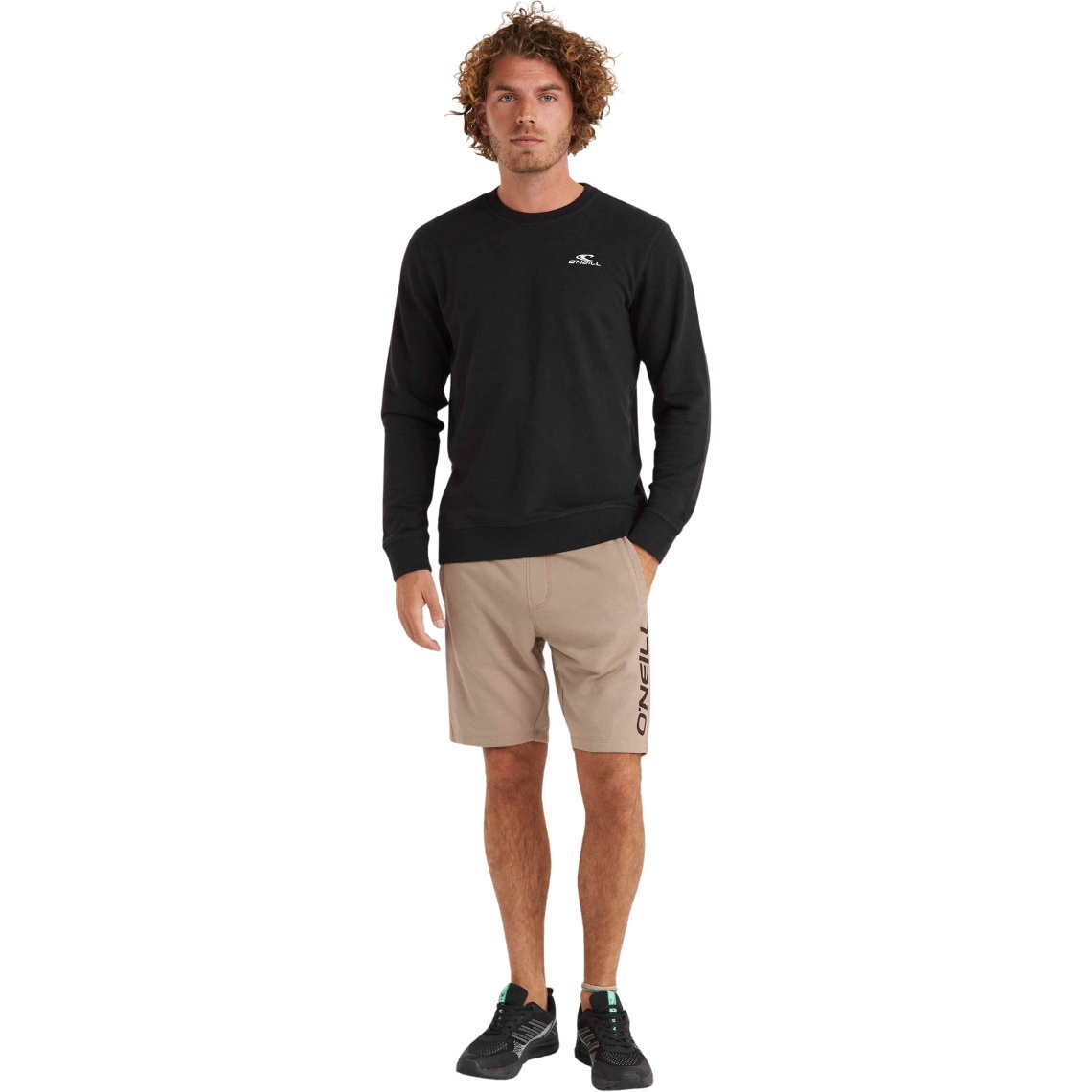 2025 O'Neill Mens Small Logo Crew Sweatshirt N2750013 - Black Out
